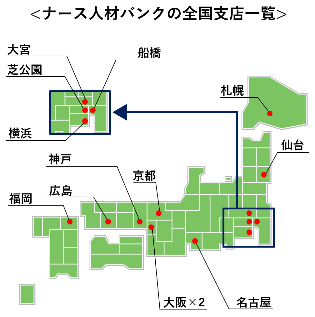 ナース人材バンク-全国支店